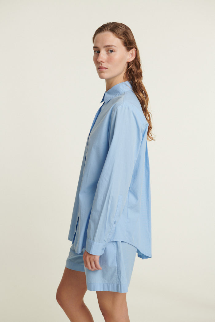 Basic Apparel Silje LS Shirt Shirts 772 Frozen fjord